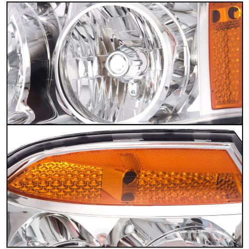 Headlights For 2007-2014 GMC Yukon XL 1500 2500 Headlamps Chrome Amber CA, US $79.00, image 3