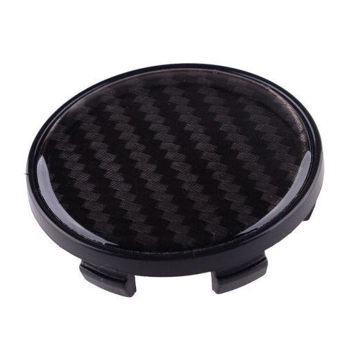 4pcs 54mm 9 Lugs Car Wheel Center Hub Caps Cover Kit Carbon Fiber Style Black (, US $12.53, image 2