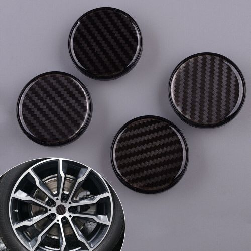 4pcs 54mm 9 Lugs Car Wheel Center Hub Caps Cover Kit Carbon Fiber Style Black (, US $12.53, image 6