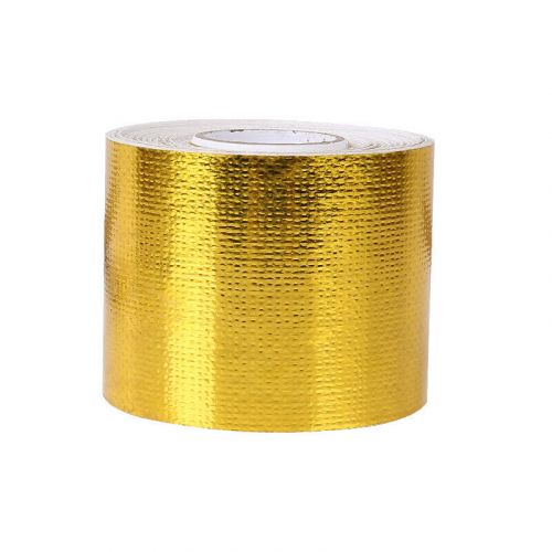 10m x 5cm Adhesive Reflective Wrap Gold Heat Shield Wrap Tape For Car Engine, US $, image 2