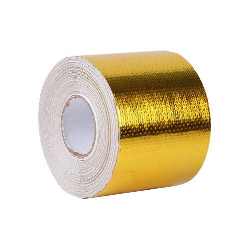 10m x 5cm Adhesive Reflective Wrap Gold Heat Shield Wrap Tape For Car Engine, US $, image 5