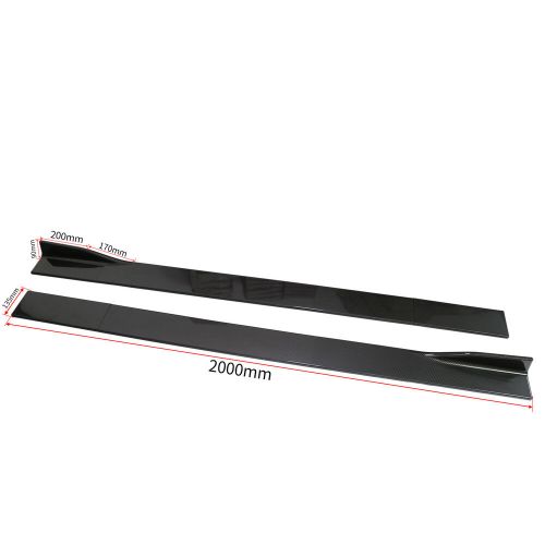 Foe Mercedes W204 C-Class Sport 11-14 Carbon Style Side Skirt Extension, US $69.99, image 2