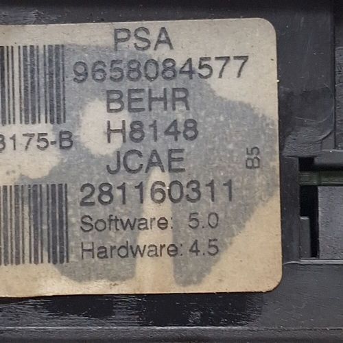 Ac heating control switch panel unit citroen c4 1 lc 2004-2010 9658084577 behr