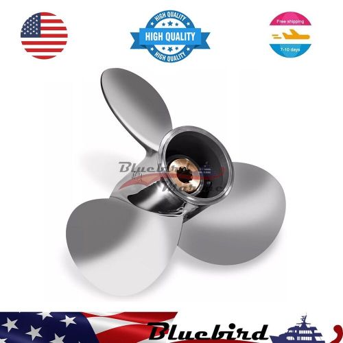 9 1/4 x 10 Stainless steel Boat Outboard Propeller For Suzuki 8-20HP 10 Tooth RH, US $135.99, image 6