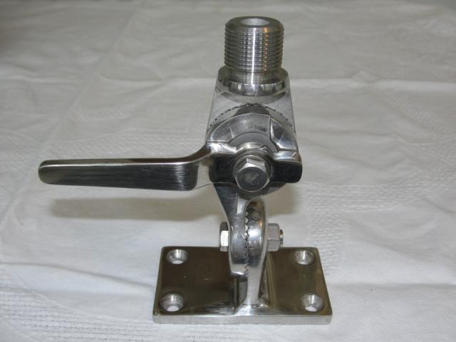 D. lilly & company stainless steel marine vhf antenna mount