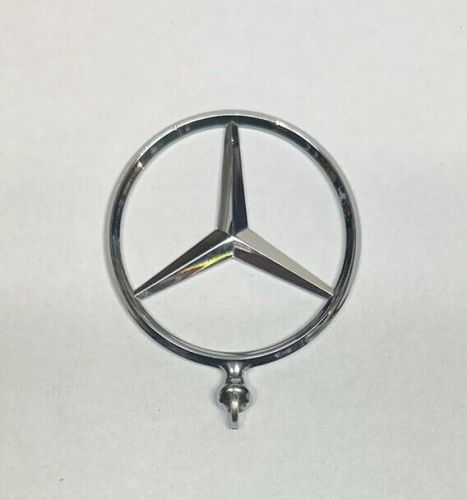 Mercedes-benz oem chrome metal 3" front hood ornament emblem