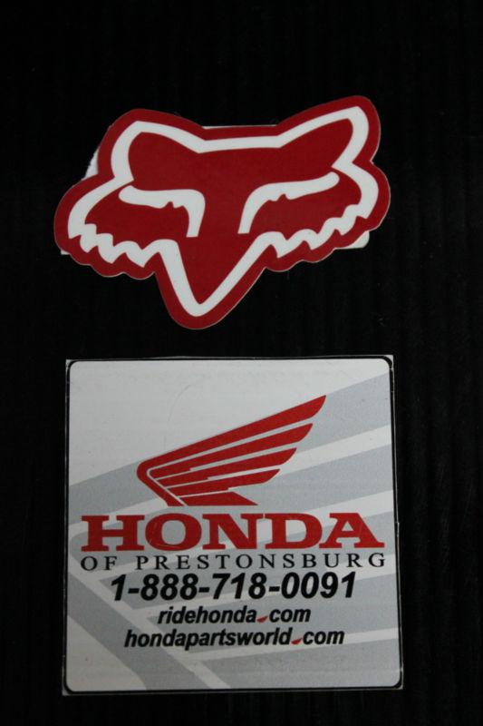 Fox racing sticker **new** "red"  (girls heady) #14213-347-000
