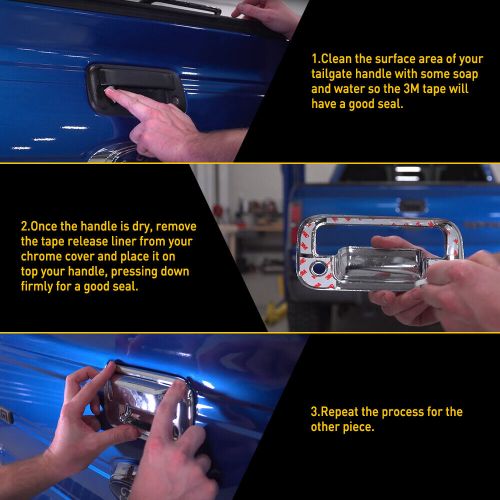 Chrome 2Door Handle +1TAILGATE Covers For 99-06 Chevy Silverado / GMC Sierra, US $30.99, image 11