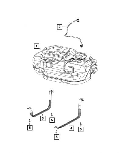 Genuine Mopar Fuel Tank Strap Left 68229309AA, US $37.64, image 2