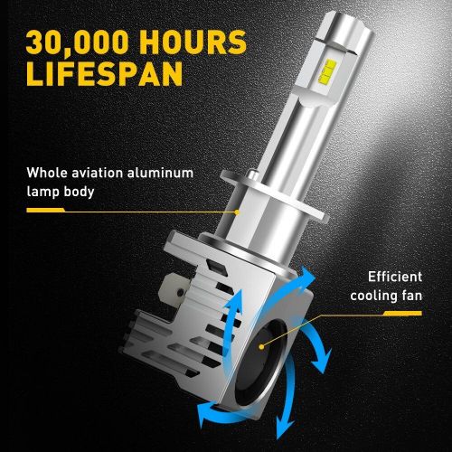 AUXITO H1 LED Headlight Bulbs Conversion 6500K Super White Light Bulb Lamp EOE, US $38.99, image 4