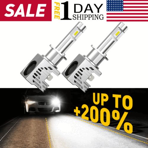 AUXITO H1 LED Headlight Bulbs Conversion 6500K Super White Light Bulb Lamp EOE, US $38.99, image 8