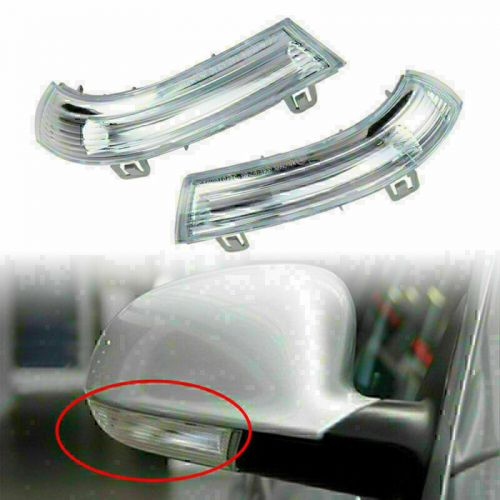 1 pair Mirror Turn Signal Indicator Light For VW Jetta Golf MK5 Passat w/ Bulbs, AU $27.75, image 7