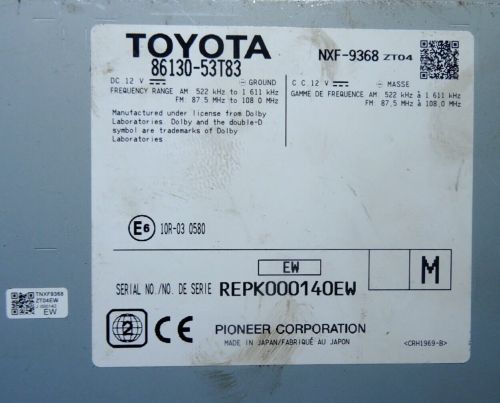 LEXUS IIS300H CTV Radio/CD/Stereo Unit 2018-21 86130-53T81 (REPAIR), US $, image 7
