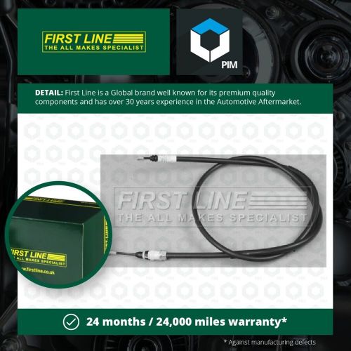 Handbrake Cable Rear Left FKB3781 First Line Hand Brake Parking 4422442 93868406, US $, image 3