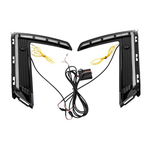 For honda cr-v crv 2023 2024 led drl daytime running light fog lamp turn signal