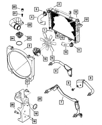 Genuine Mopar Fan Shroud Upper Harness Clip 52028912AF, US $142.60, image 2