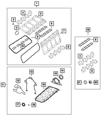 Genuine Mopar Engine Oil Pan - Gasket 68165605aa 68165605AA, US $160.29, image 4