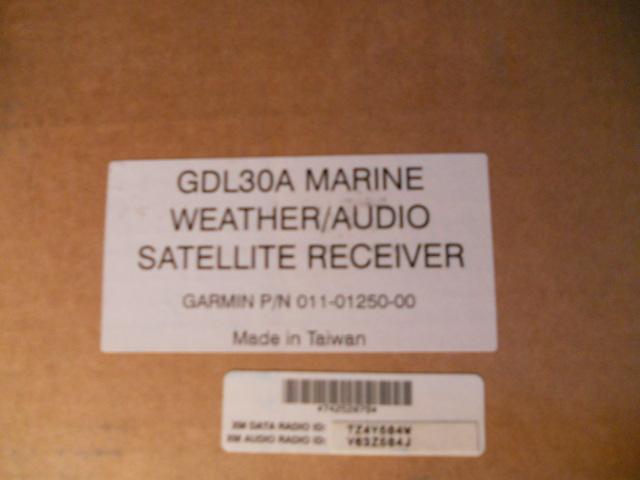 Garmin gdl30a marine weather satellite receiver , garmin p/n 011-01250-00
