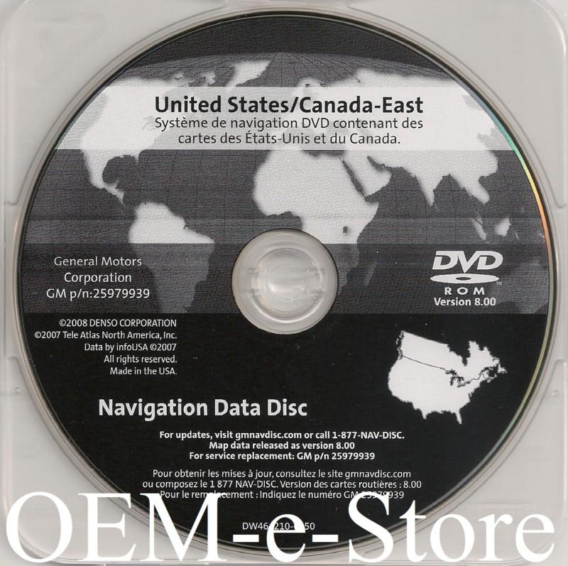 8.00 Update EAST 2007 2008 2009 Cadillac XLR XLR-V Coupe GPS Navigation DVD Disc, US $155.00, image 2