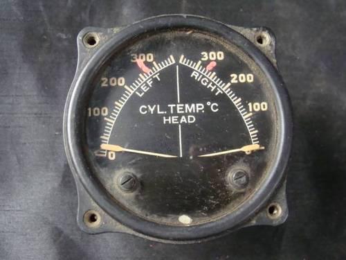 Vintage weston electric aviation airplane cylinder temp head gauge,meter