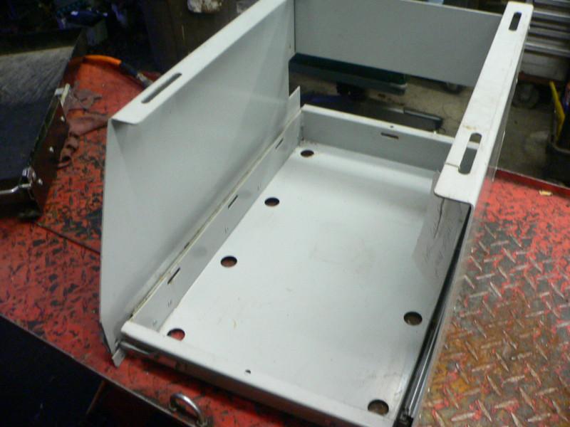 Rv bus coach motorhome kwikee heavy duty undermount battery tray slide slider