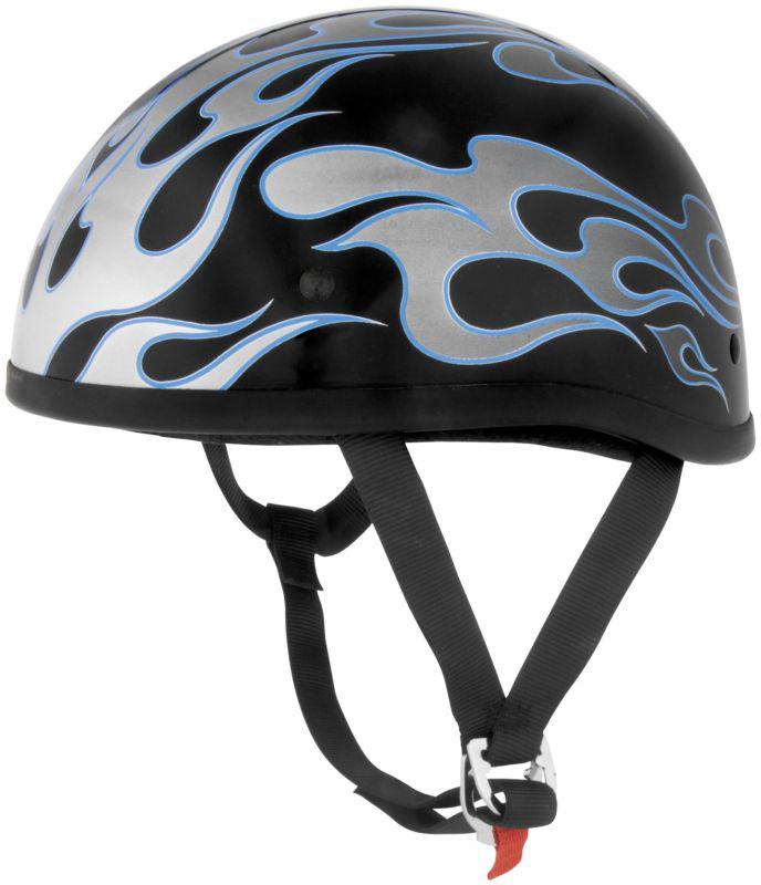 Purchase Skid Lid Original Graphics Motorcycle Helmet Blue Flames X