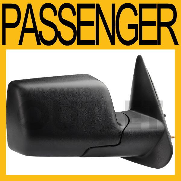 06-11 ford ranger power remote mirror textured non heated w/o puddle foldable rh