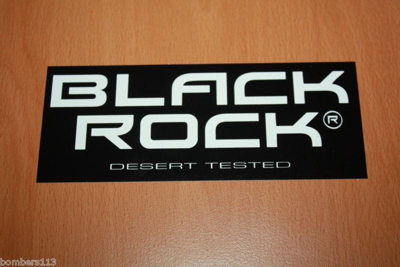 Black rock wheels - racing / sticker / decal - 5.75" x 2.25"