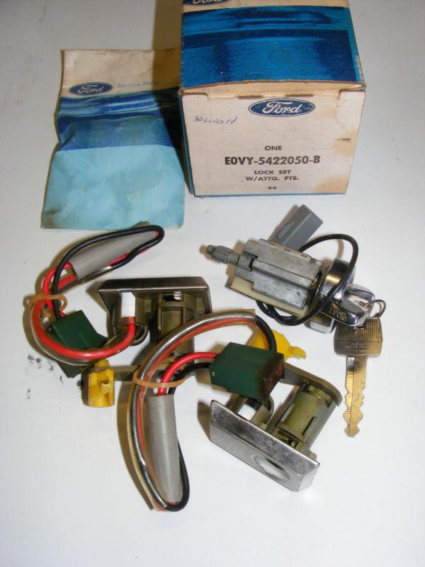 1980 lincoln lock set nos new old stock e0vy-5422050-b
