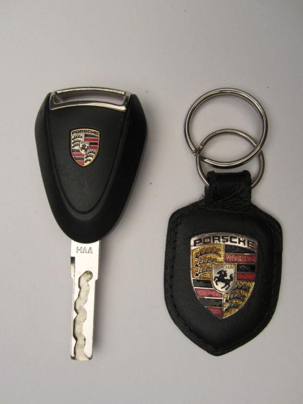 Porsche cayman 911 working keyless entry remote+ porsche keychain bosch v1416101