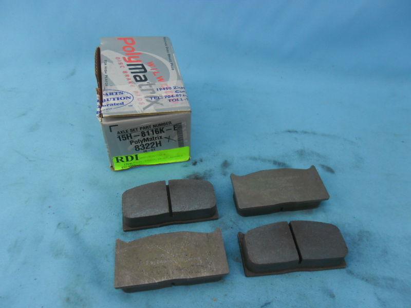 New wilwood poly matrix pn #15h-8116kb brake pads brembo / wilwood / ap nascar
