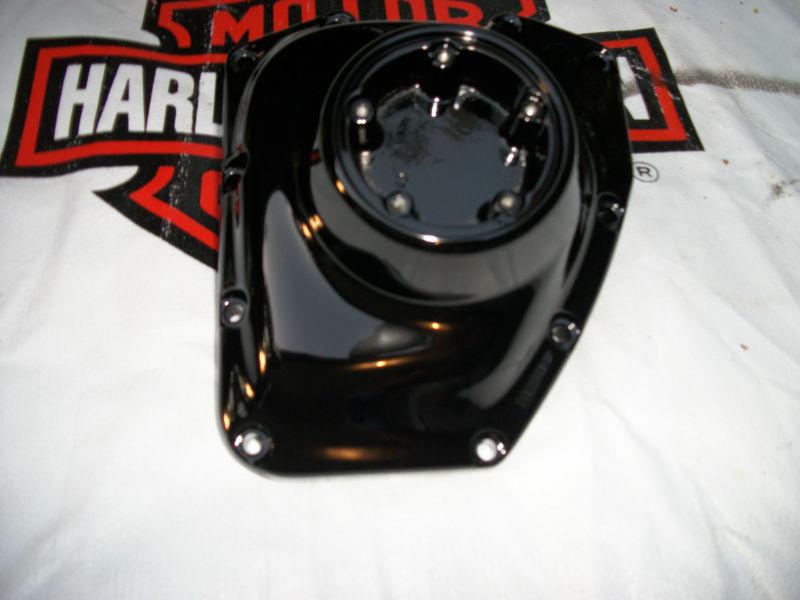 Harley twin cam cover gloss black new powder coat 02-13 also wrinkle and flat