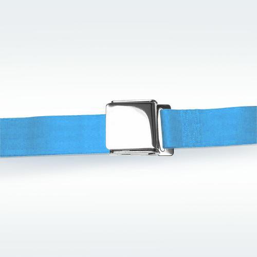 Blue Chrome Airplane Buckle Seatbelts - Pair - Bench or Bucket Seat, US $26.00, image 2