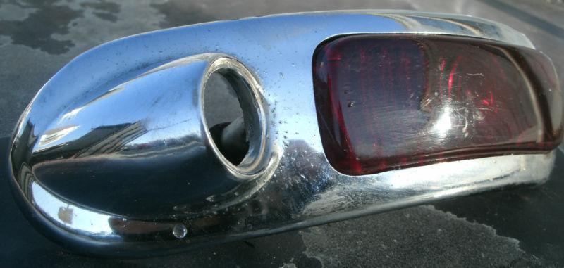 1940 40 Buick Rear Chrome Tail Light Bezel & Lens LH Driver Super Roadmaster OEM, US $69.99, image 2