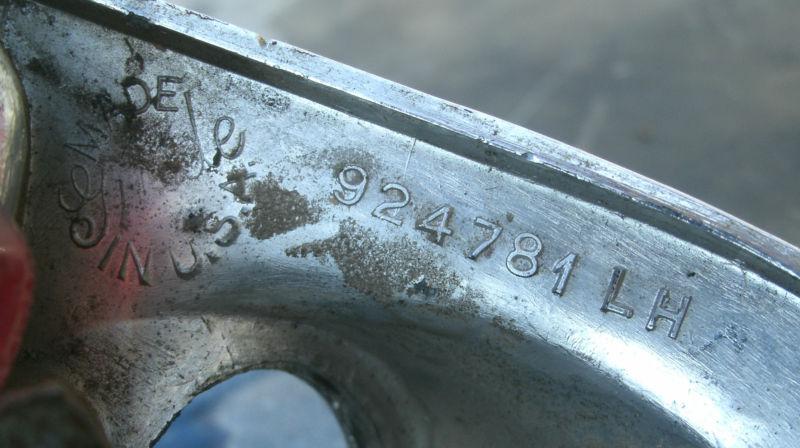 1940 40 Buick Rear Chrome Tail Light Bezel & Lens LH Driver Super Roadmaster OEM, US $69.99, image 6