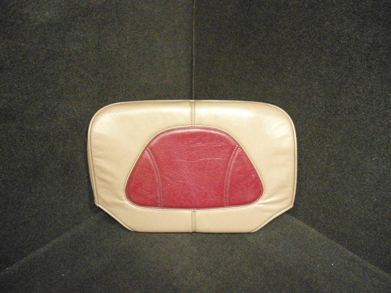 Folding seat cover taupe and maroon fishing boat top/back (stock # c-lo 30)