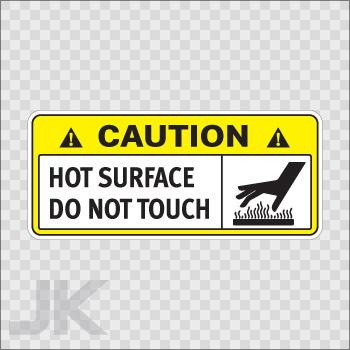 Decal sticker sign warning danger caution hot surface do not touch 0500 z4323