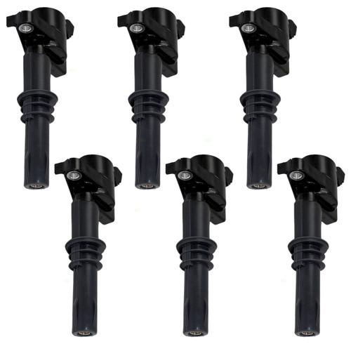 New 6 piece set ignition spark plug coil lincoln mercury ford suv pickup truck