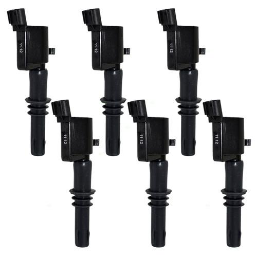 New 6 Piece Set Ignition Spark Plug Coil Lincoln Mercury Ford SUV Pickup Truck, US $63.36, image 2