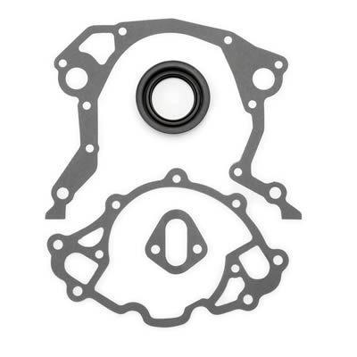 Edelbrock gaskets timing cover fiber includes front seal ford small block kit