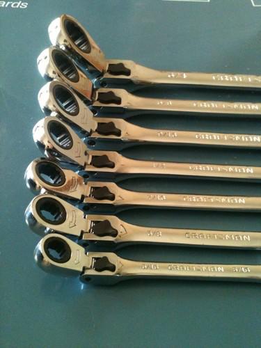 Craftsman 7 Pc. SAE Locking Flex Ratcheting Combination Wrench, US $49.99, image 2