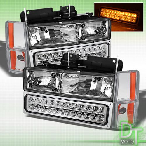 Purchase SILVERADO SUBURBAN SIERRA BLAZER YUKON GLASS CLEAR HEADLIGHTS