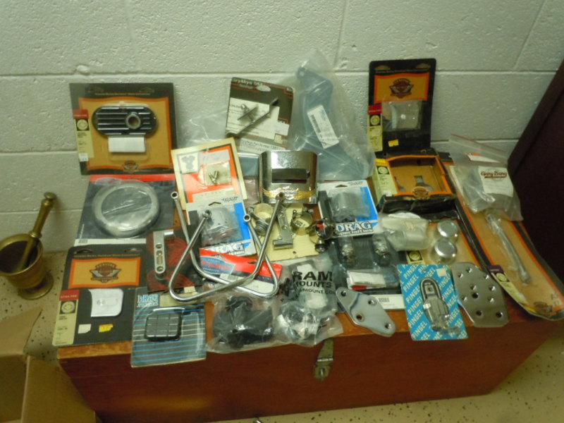 Harley davidson parts box lot new look !!!!!!!!!!