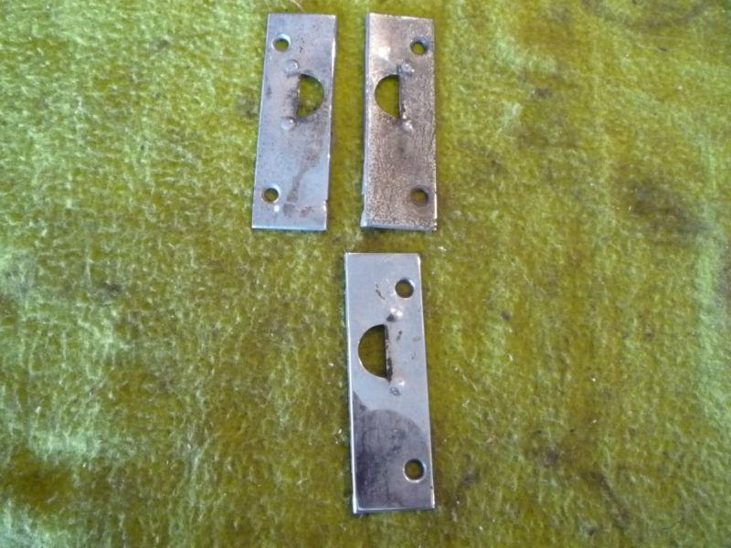 Three 1935 cadillac door striker plates - no reserve