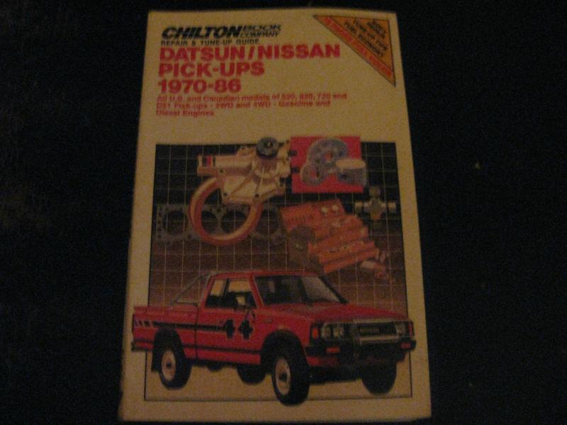 Nissan / datsun pick-ups 1970-86 chilton's repair & tune-up manual #6816