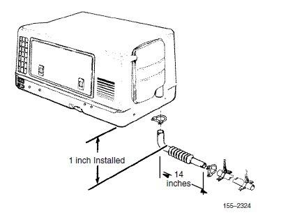 Cummins onan 155-2324 14" flexible tailpipe kit