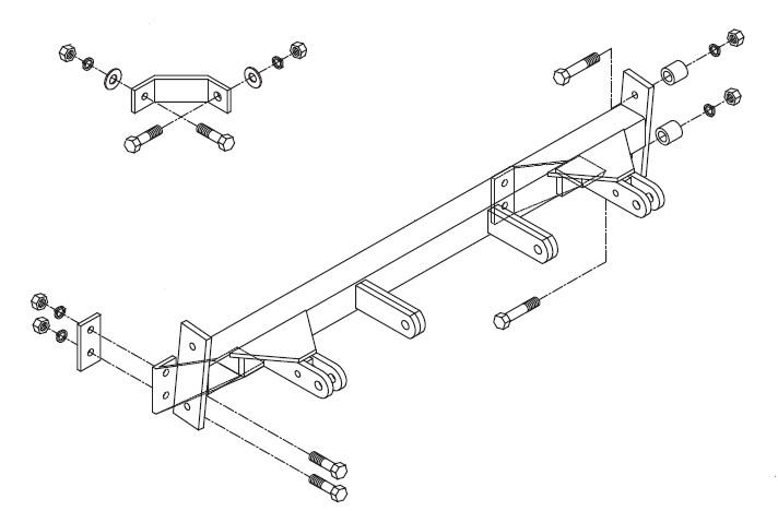 Blue ox bx1949 base plate f/dodge ram 1500 pickup 95-01