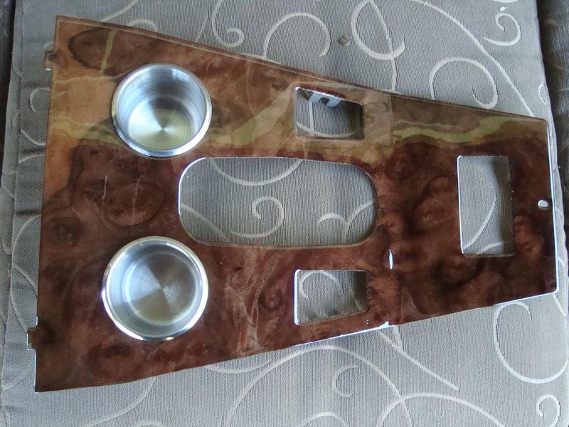 Jaguar xjs walnut burl wood ski-slope console with cup holders 1988-1993 