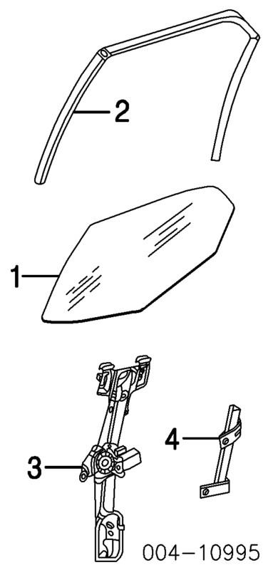 Dd10707gtn 2005-10 chrysler dodge 300 magnum door rear right clear window glass