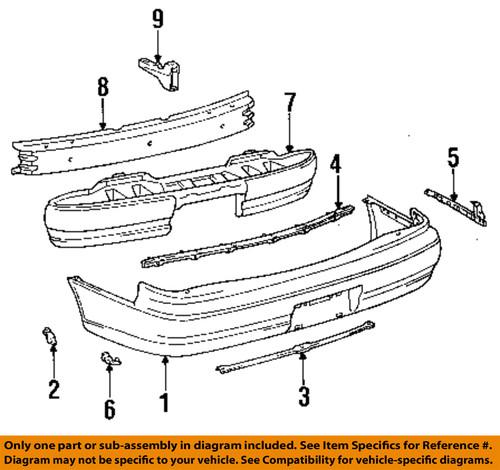 Toyota oem 5206833020 rear bumper-bumper cover side support